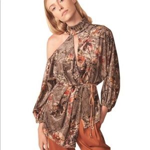 ABS Allen Schwartz ASYMMETRICAL WRAP TOP